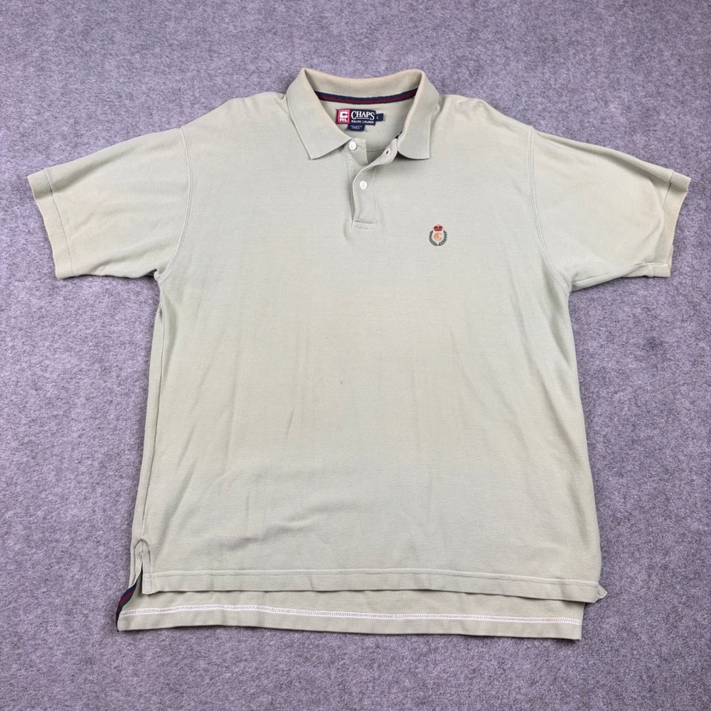 Chaps Button Up Mens M Fishing Lure Print Short Sleeve Shirt 14FZ50LW Cotton